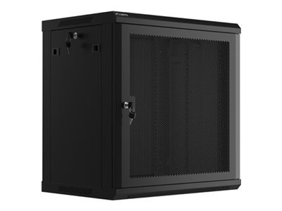 Lanberg | Rack cabinet 19" wall-mount 12U/600x450 with perforated door (flat pack) | WF01-6412-23B | Black