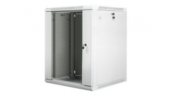 Lanberg | Rack cabinet 19" wall-mount 15U/600x600 (flat pack) with glass door | WF01-6615-10S | Grey