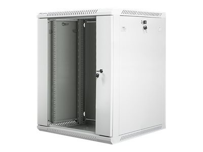 Lanberg | Rack cabinet 19" wall-mount 15U/600x600 (flat pack) with glass door | WF01-6615-10S | Grey