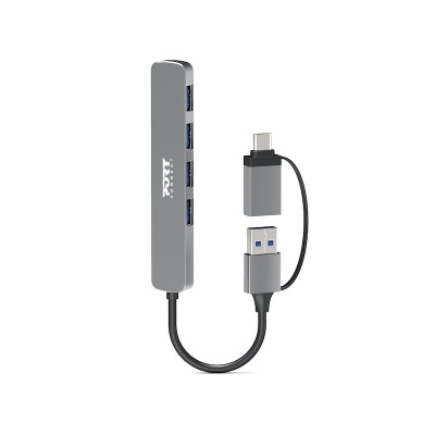 PORT CONNECT | HUB USB-C/USB-A 4 ports USB-A 3.0 5Gbps | 900160
