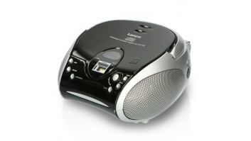 Lenco CD magnetola, melna/ sudraba