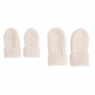 Lodger Mittens Merino vilnas bērnu cimdiņi, Birch, 0-12m
