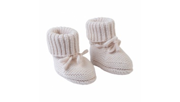 Lodger Slipper Folklore Merino vilnas čībiņas, Birch, 0-6m