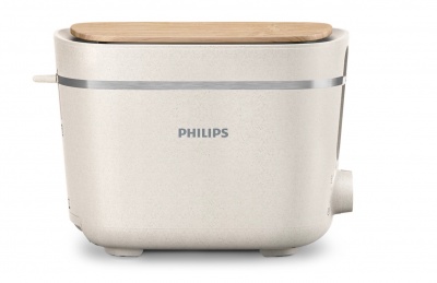 Philips | Toaster | HD2640/10 Eco Conscious Edition | Power 830 W | Number of slots 2 | Housing material 100% Bio-based plastic | Silk White Matt