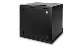 Digitus | Wall Mounting Cabinet | DN-10-06U-B | IP protection class: IP20; Front door: Glass door, single opening; Cabinet type: Wall mounting cabinet; Depth: 300 mm; Load capacity: 30 kg | Black