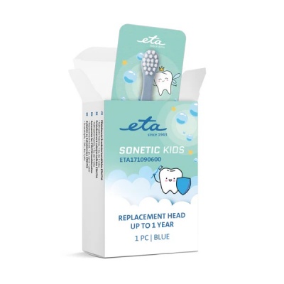 ETA Sonetic Kids 171090600 | Heads | For kids | Number of brush heads included 1 | Blue