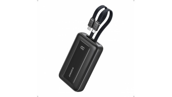 Anker | Power Bank | A1681G11 | 20000 mAh | USB-C 30W, Lightning 27W | Built-In USB-C and Lightning Cables | Black