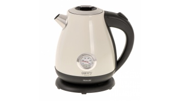 Camry | Kettle with a thermometer | CR 1344 | Electric | 2200 W | 1.7 L | Stainless steel | 360° rotational base | Cream