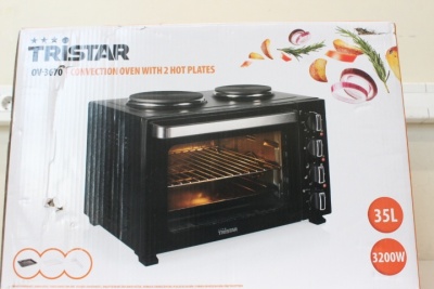 SALE OUT. Tristar Convection oven | OV-3670 | 35 L | 3200 W | Black | DAMAGED PACKAGING