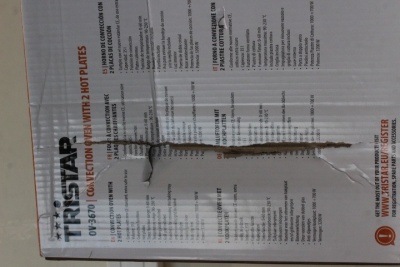 SALE OUT. Tristar Convection oven | OV-3670 | 35 L | 3200 W | Black | DAMAGED PACKAGING