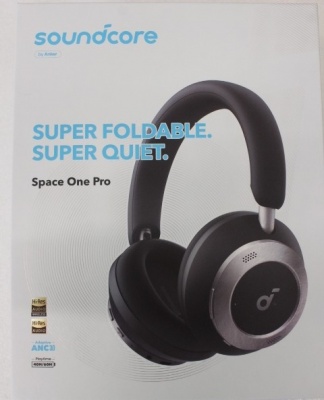 SALE OUT. Anker Soundcore Space One Pro Over-ear Headphones, Black | SALE OUT. Anker Soundcore | Foldable Headphones | Space One Pro | Bluetooth | Over-ear | Microphone | Jet Black | DEMO | Wireless