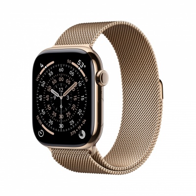 Apple Watch Series 11 | Smart watch | GPS (satellite) | LTPO OLED Always-On Retina display | Waterproof | Gold Titanium