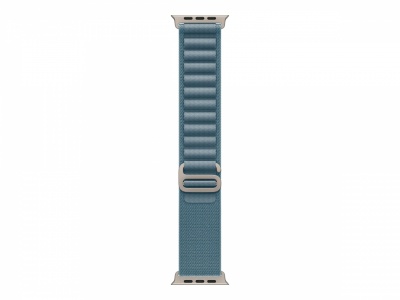 Apple 49mm Light Blue Alpine Loop - Medium - Natural Titanium Finish | Apple