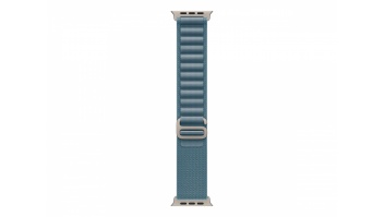 Apple 49mm Light Blue Alpine Loop - Medium - Natural Titanium Finish | Apple