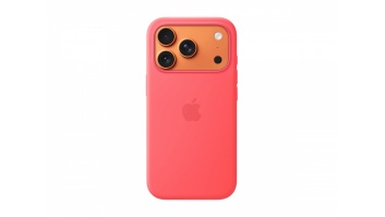 Apple iPhone 17 Pro Silicone Case with MagSafe – Bright Guava | Apple