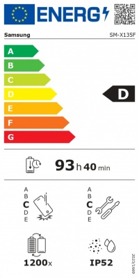 Samsung Galaxy Tab A11 (X135) (Silver) 8.7” TFT LCD 800x1340,2.2GHz&2.0GHz/64GB/4GB RAM/Android 15/microSDXC,WiFi,BT,LTE