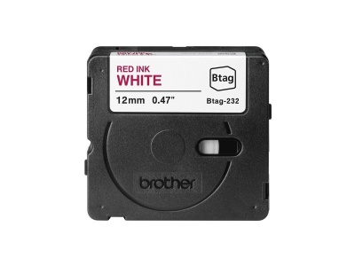 Brother BTAG-232 | Red on White | Btag