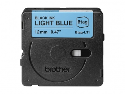 Brother BTAG-L31 | Black on Light Blue | Btag