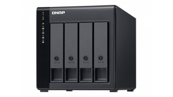 QNAP High-performance Desktop SATA 6Gbps JBOD Storage Enclosure | TL-D400S | Black