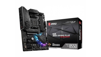 MSI | MPG B550 GAMING PLUS | Processor family AMD | Processor socket AM4 | DDR4 | Memory slots 4 | Chipset AMD B | ATX