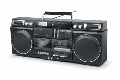 Muse | Ghetto Blasters | M-380 GB | AUX in | Bluetooth | Cassette deck | CD player | Black