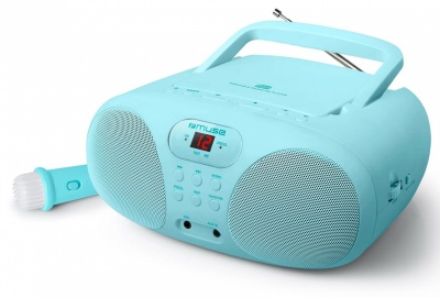 Muse | Portable Sing-A-Long Radio CD Player | MD-203 KB | AUX in | CD player | FM radio