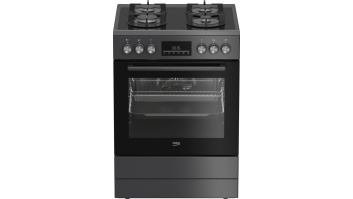BEKO Cooker | FBM62330GADSN | Hob type Gas | Oven type Electric | Grey | Width 60 cm | Grilling | LED | Depth 60 cm | 72 L