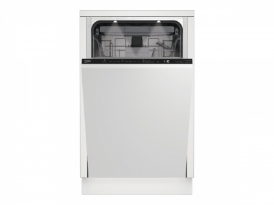 BEKO Dishwasher | BDIS38040Q | Built-in | Width 45 cm | Number of place settings 10 | Number of programs 8 | Energy efficiency class C | Display | White