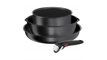 TEFAL Pots and pans set, 4 pcs | L7629453 Ingenio Daily Chef | Frying | Diameter 18/22/26 cm | Suitable for induction hob | Removable handle