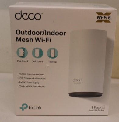 SALE OUT. TP-LINK Deco X50-Outdoor AX3000 Outdoor Whole Home Mesh WiFi 6 Unit | SALE OUT. TP-LINK AX3000 Outdoor Whole Home Mesh WiFi 6 Unit | Deco X50-Outdoor | 802.11ax | 10/100/1000 Mbit/s | Ethernet LAN (RJ-45) ports 2 | Mesh Support Yes | MU-MiMO Yes