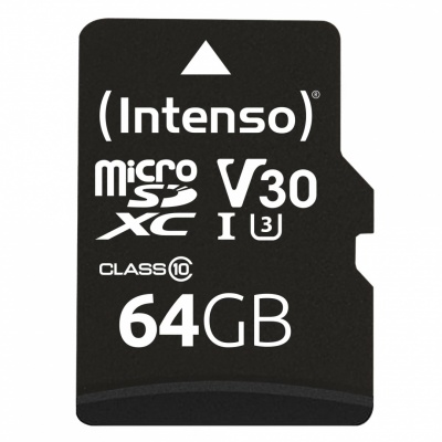 MEMORY MICRO SDXC 64GB C10/W/ADAPTER 3433490 INTENSO