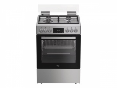 Whirlpool Cooker | W6G8LCSWX | Hob type Gas | Oven type Electric | Stainless Steel | Width 60 cm | Depth 60 cm | 72 L