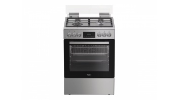 Whirlpool Cooker | W6G8LCSWX | Hob type Gas | Oven type Electric | Stainless Steel | Width 60 cm | Depth 60 cm | 72 L