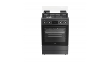 Whirlpool Cooker | W6G8LSSAWTA | Hob type Gas | Oven type Electric | Anthracite | Width 60 cm | Depth 60 cm | 72 L