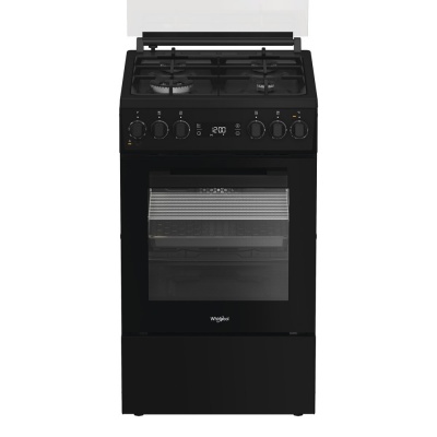 Whirlpool Cooker | W5G8LMSWTB | Hob type Gas | Oven type Electric | Black | Width 50 cm | Depth 60 cm | 60 L