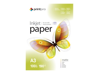 ColorWay PrintPro Photo Paper, 100 sheets | Matte | 190 g/m² | A3