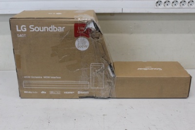 SALE OUT. LG Soundbar S40T  for TV 2.1 ch. with Bluetooth | LG Soundbar 2.1 Channel Sound System | S40T | 27 " | IPS | FHD | 16:9 | 60 Hz | 14 ms | 1920 x 1080 | 250 cd/m² | HDMI ports quantity 2 | Black | Warranty 24 month(s) | DAMAGED PACKAGING | Blueto