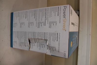 SALE OUT. Powershred | LX50 | Black | 17 L | Credit cards shredding | DAMAGED PACKAGING | Paper handling standard/output 9 sheets per pass | Cross-Cut Shredder | Warranty 24 month(s)