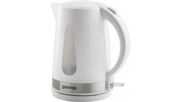 Gorenje | Kettle | K17WE | Electric | 2200 W | 1.7 L | Plastic/Metal | 360° rotational base | White