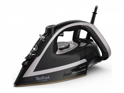 TEFAL | FV8062 Puregliss | Steam Iron | 3000 W | Water tank capacity 0.27 ml | Continuous steam 50 g/min | Steam boost performance 280 g/min | Black/Grey