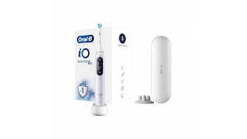 Oral-B Electric Toothbrush | iO6 | Rechargeable | For adults | Number of brush heads included 1 | Number of teeth brushing modes 5 | White