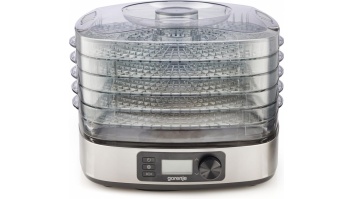 Gorenje | Food Dryer | FDK500DE | Power 380 W | Number of trays 5 | Temperature control | Integrated timer | Stainless steel