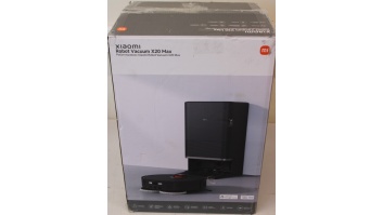 SALE OUT. Xiaomi Robot Vacuum | X20 Max EU | Wet&Dry | 5200 mAh | 8000 Pa | Black | REFURBISHED, USED, DIRTY, SCRATCHED