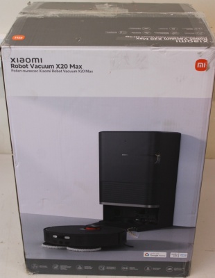 SALE OUT. Xiaomi Robot Vacuum | X20 Max EU | Wet&Dry | 5200 mAh | 8000 Pa | Black | REFURBISHED, USED, DIRTY, SCRATCHED