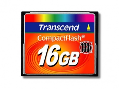 MEMORY COMPACT FLASH 16GB/133X TS16GCF133 TRANSCEND