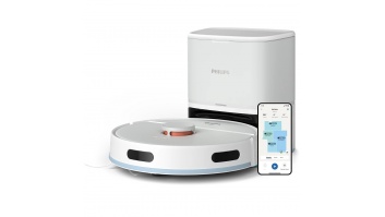 PHILIPS HomeRun 2000. sērijas Putekļsūcējs robots ar mazgāšanas funkciju, balts
