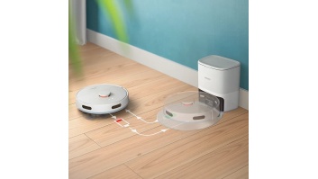 PHILIPS HomeRun 2000. sērijas Putekļsūcējs robots ar mazgāšanas funkciju, balts