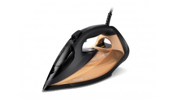 Philips DST7040/80 7000 series | Steam Iron | 2800 W | Water tank capacity 300 ml | Continuous steam 50 g/min | Steam boost performance 250 g/min | Black/Gold