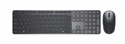 Dell | Pro 7 Slim KM726 | Keyboard and Mouse Set | Wireless | Mouse included | Batteries included | Lithuanian | Wireless connection | Black