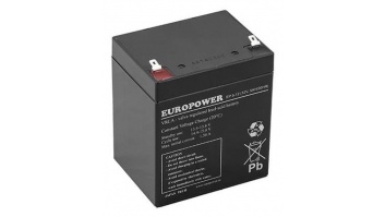 BATTERY 12V 5AH VRLA/EP5-12T2 EUROPOWER EMU